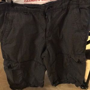 Pinstriped helix shorts